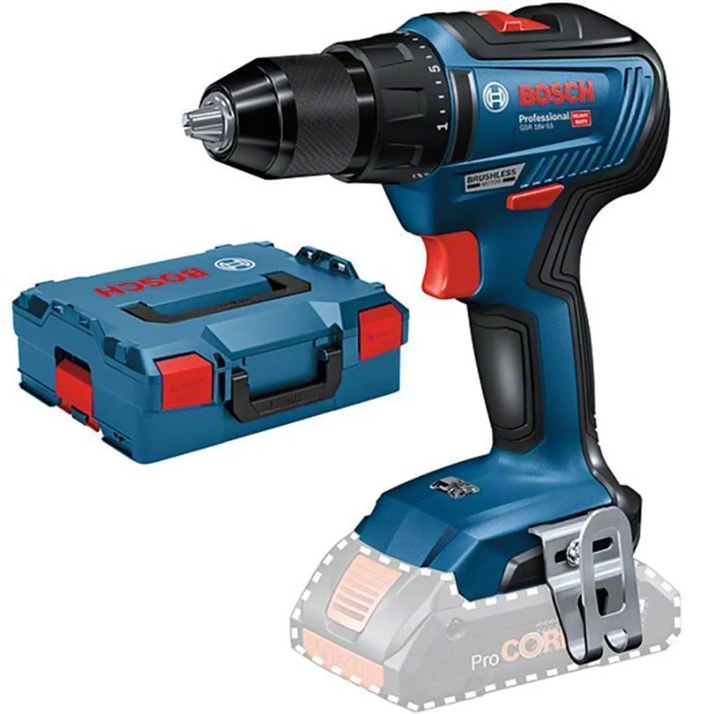 AKUTRELL BOSCH GSR 18V-55, ILMA AKU JA LAADIJATA