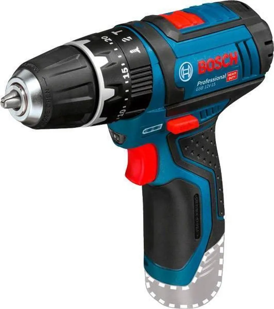 AKULÖÖKTRELL BOSCH GSB 12V-15, 12V, ILMA AKU JA LAADIJATA