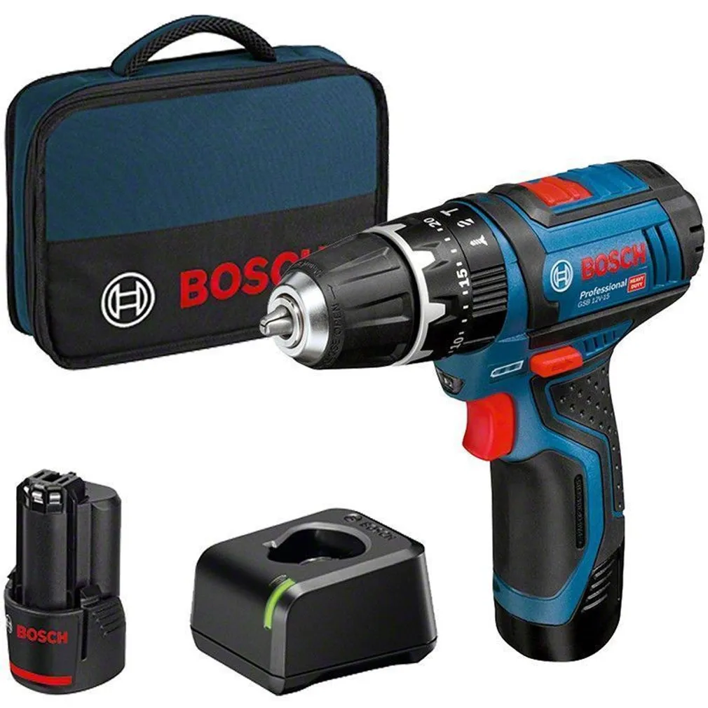 AKUTRELL BOSCH GSB 12V-15, 12V, 2X2,0AH