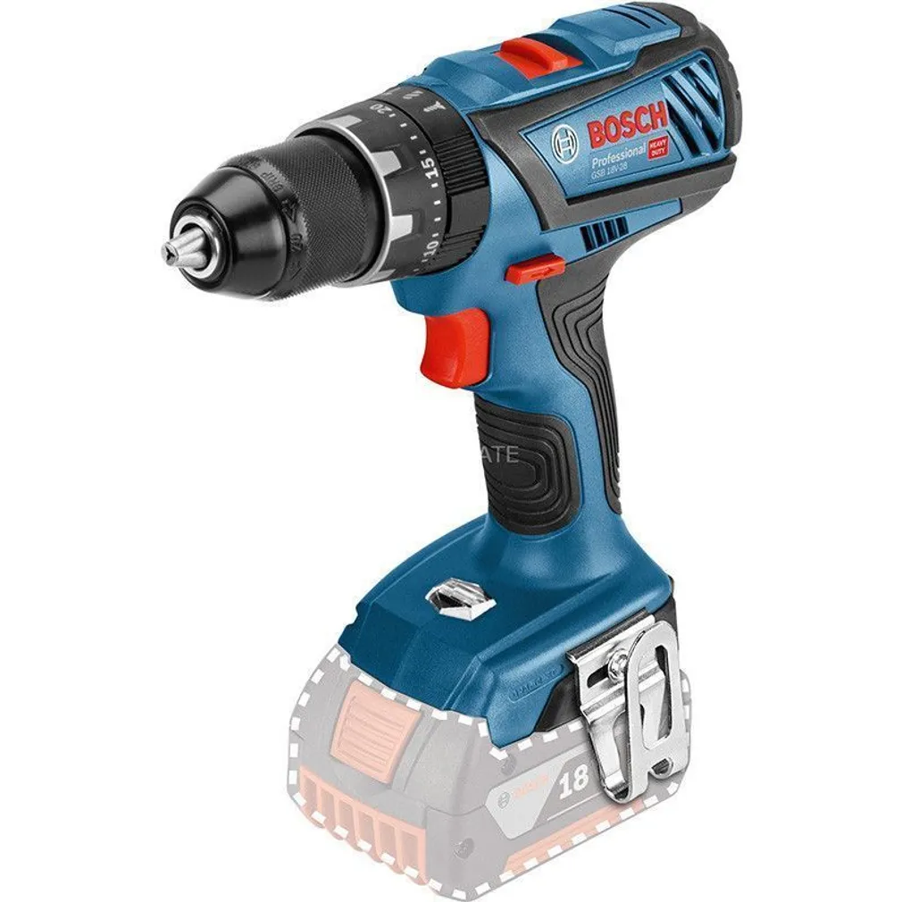 AKULÖÖKTRELL BOSCH GSB 18V-28, 18V, ILMA AKU JA LAADIJATA