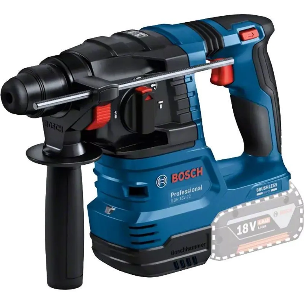 AKUPUURVASAR BOSCH GBH 18V-22, ILMA AKU JA LAADIJATA
