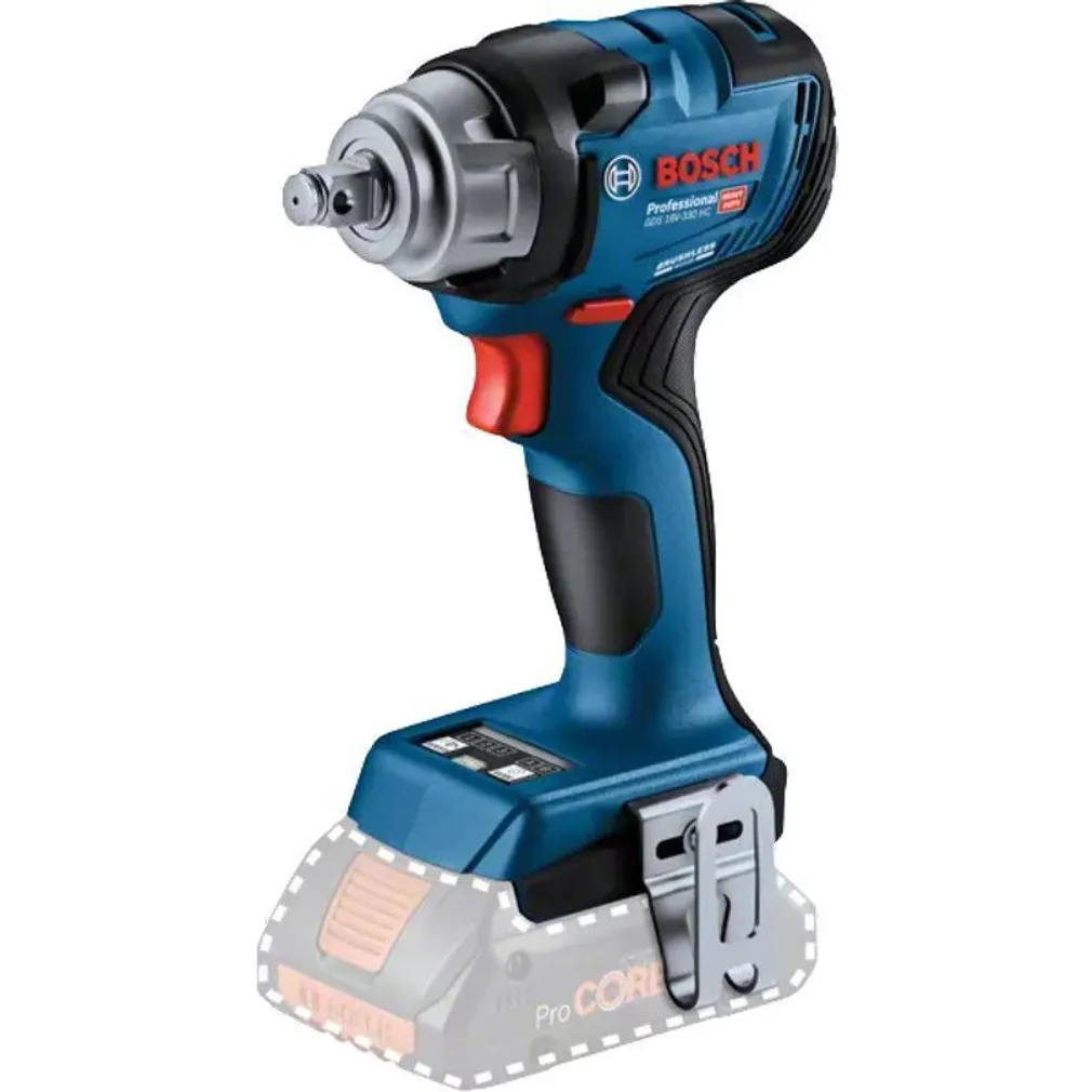 LÖÖKKRUVIKEERAJA BOSCH GDS 18V-330 HC, ILMA AKU JA LAADIJATA