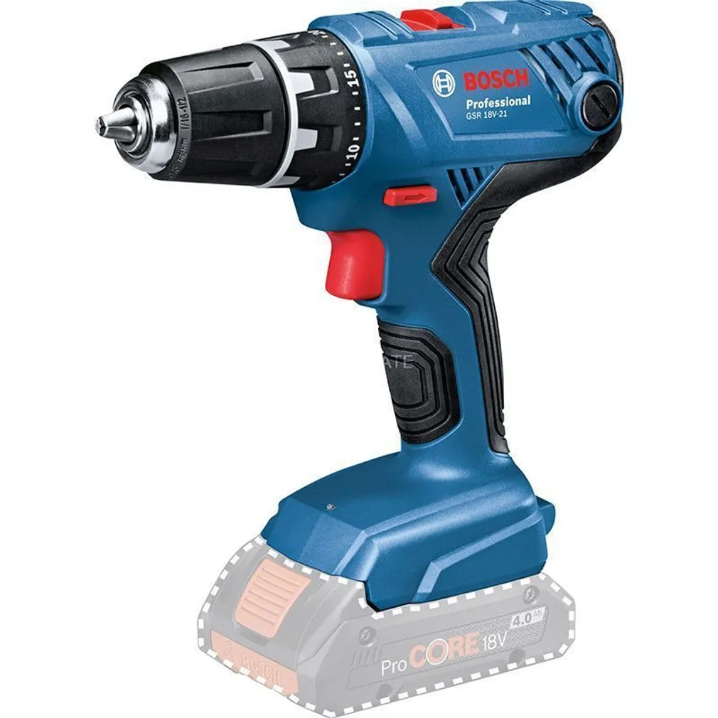 AKUTRELL BOSCH GSR 18V-21, ILMA AKU JA LAADIJATA