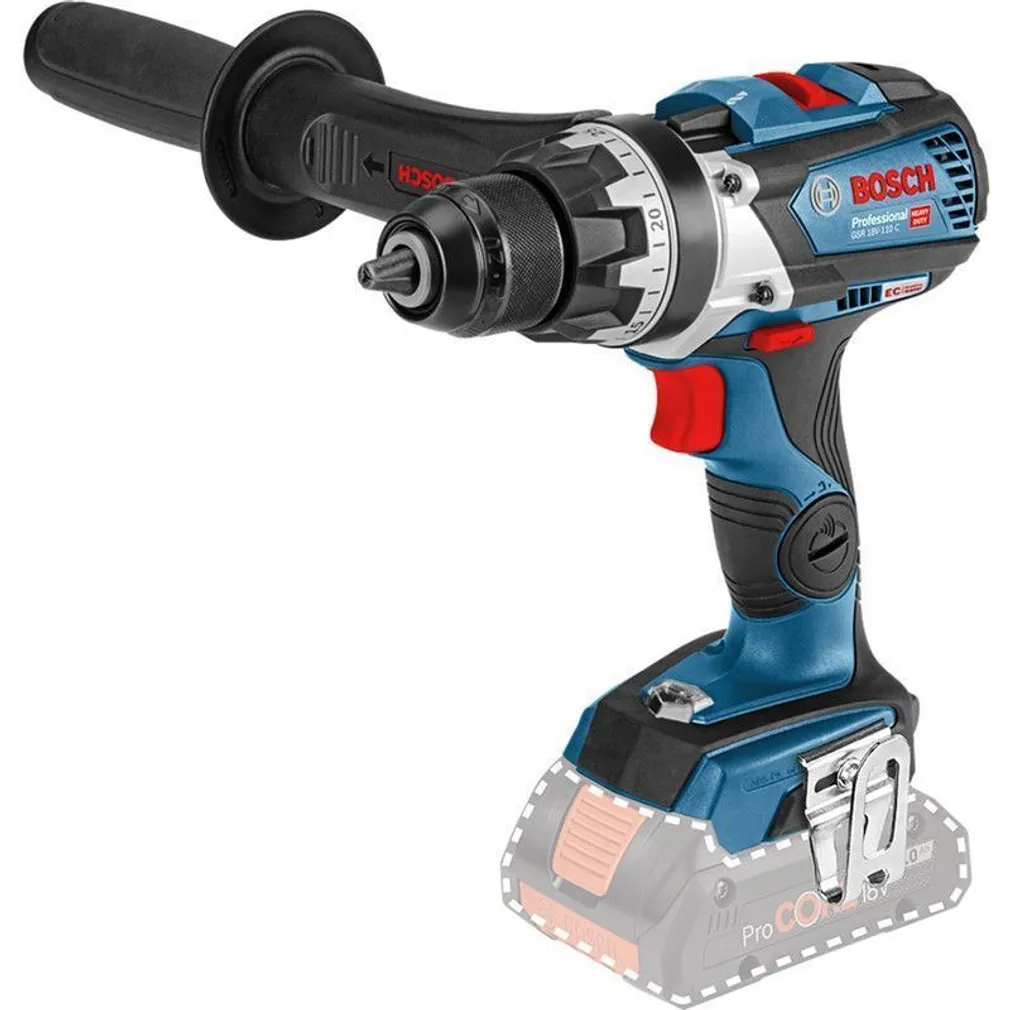 AKUTRELL BOSCH GSR 18V-110C, ILMA AKU JA LAADIJATA