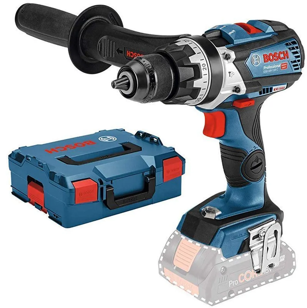 AKULÖÖKTRELL BOSCH GSB 18V-110 C, ILMA AKU JA LAADIJATA