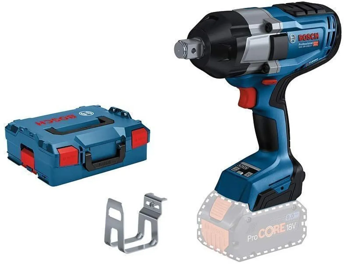 AKULÖÖKMUTRIKEERAJA BOSCH GDS 18V-1050, BOX, AKU JA LAADIJATA
