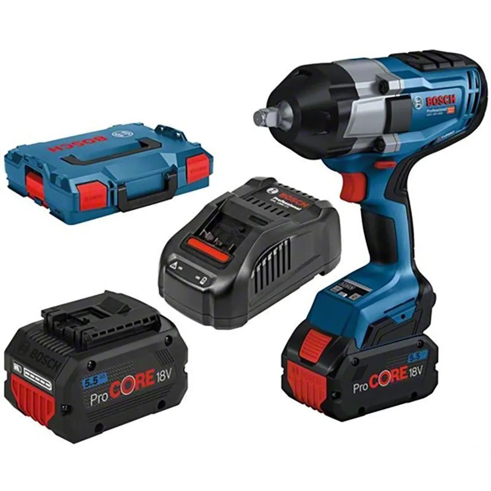 AKULÖÖKMUTRIKEERAJA BOSCH GDS 18V-1000, LB 2X5,5PRC, 1880CV