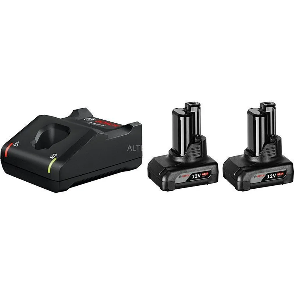 LAADIMISKOMPLEKT AKU + LAADIJA BOSCH GBA 12V, 2X6,0AH