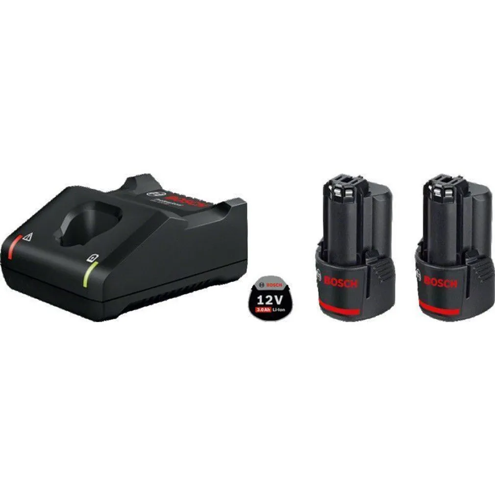 LAADIMISKOMPLEKT AKU + LAADIJA BOSCH GBA 12V, 2X3,0AH