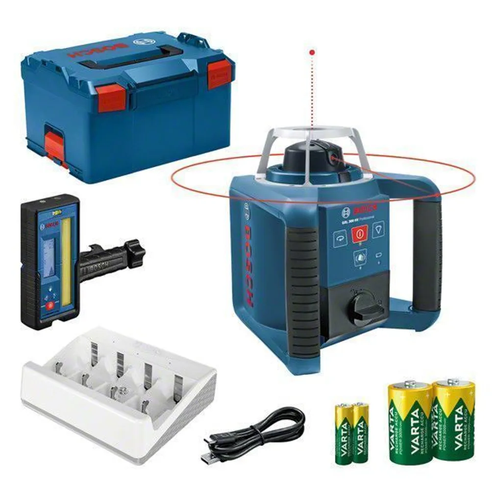LASERLOOD BOSCH GRL 300 HV, LB LR45, CHRG