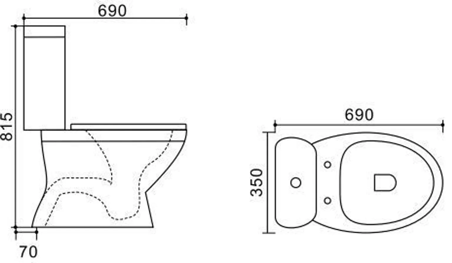 WC POTT VENTO TABERG ALLAJOOKS VALGE