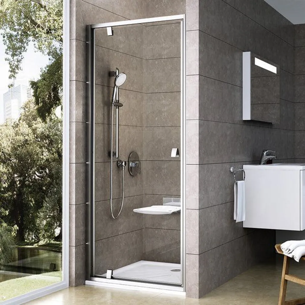 DUŠIUKS RAVAK PIVOT PDOP1-90, 90X190CM LÄBIPAISTEV