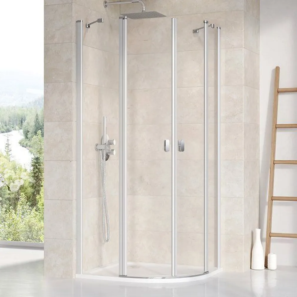 DUŠINURK RAVAK CHROME CSKK4-90, 90X195CM SATIIN, ALUSETA
