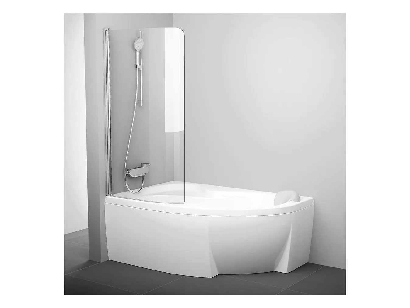VANNISEIN RAVAK CVSK1 ROSA 140/150 L, 85X150CM, ALUMIINIUM
