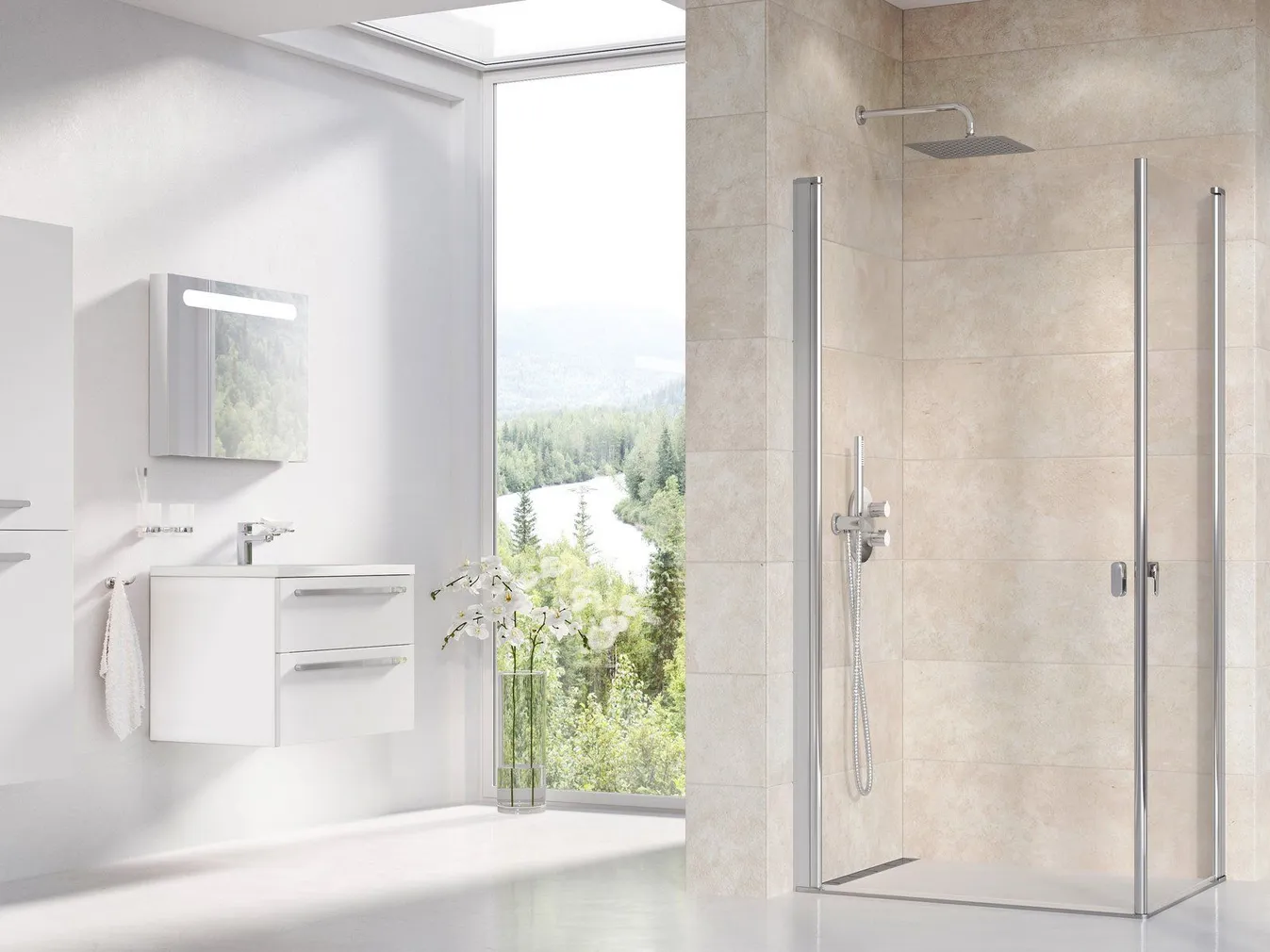 DUŠINURK RAVAK CRV1-100, 100X195CM ALUMIINIUM