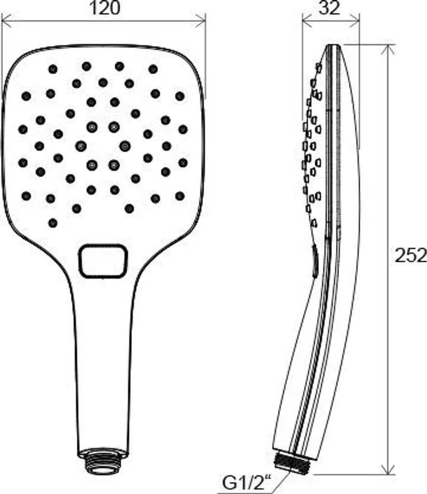 KÄSIDUŠŠ RAVAK AIR 3 FUNKTSIOONIGA 120 MM KROOM 958.00