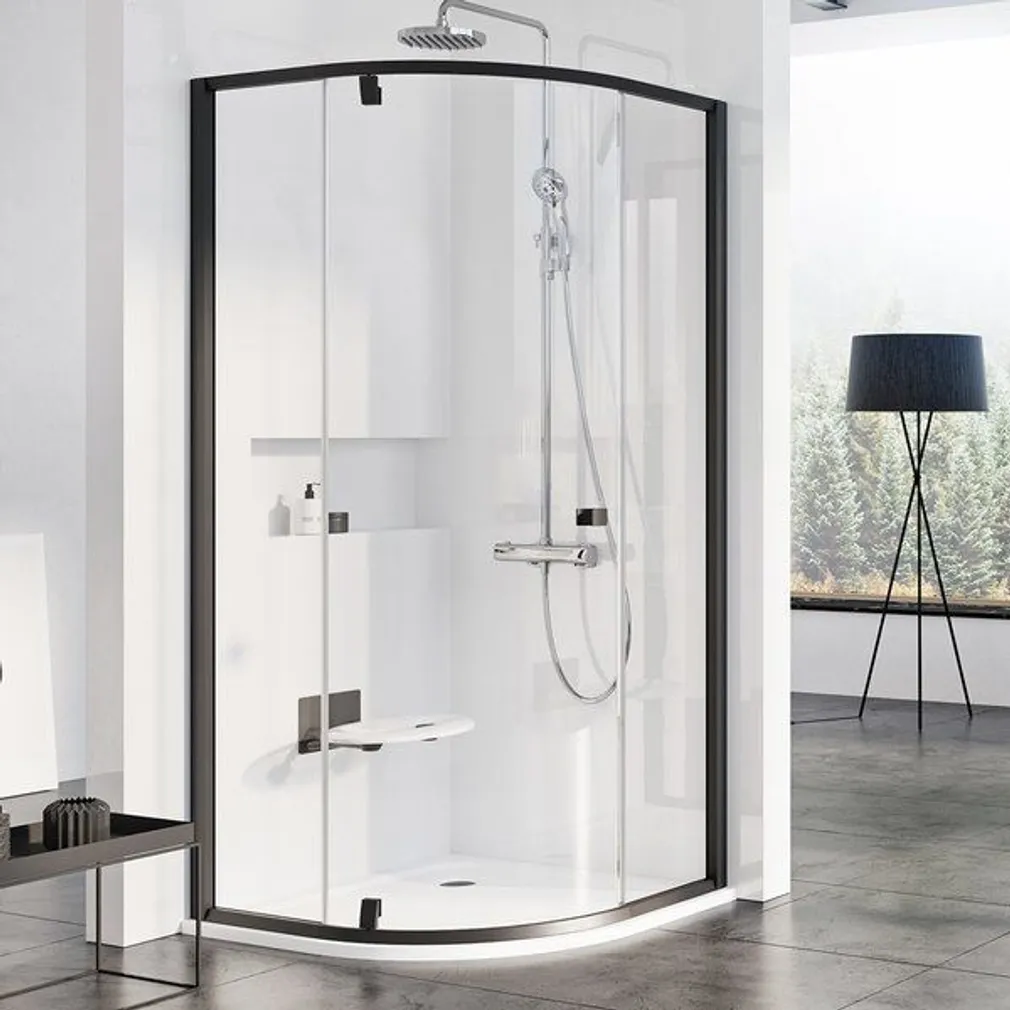 DUŠIKABIIN RAVAK PIVOT PSKK3-90, 90X190CM MUST ALUSETA