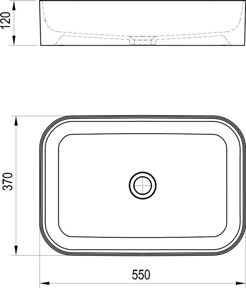 KERAAMILINE VALAMU RAVAK CERAMIC SLIM 550 R