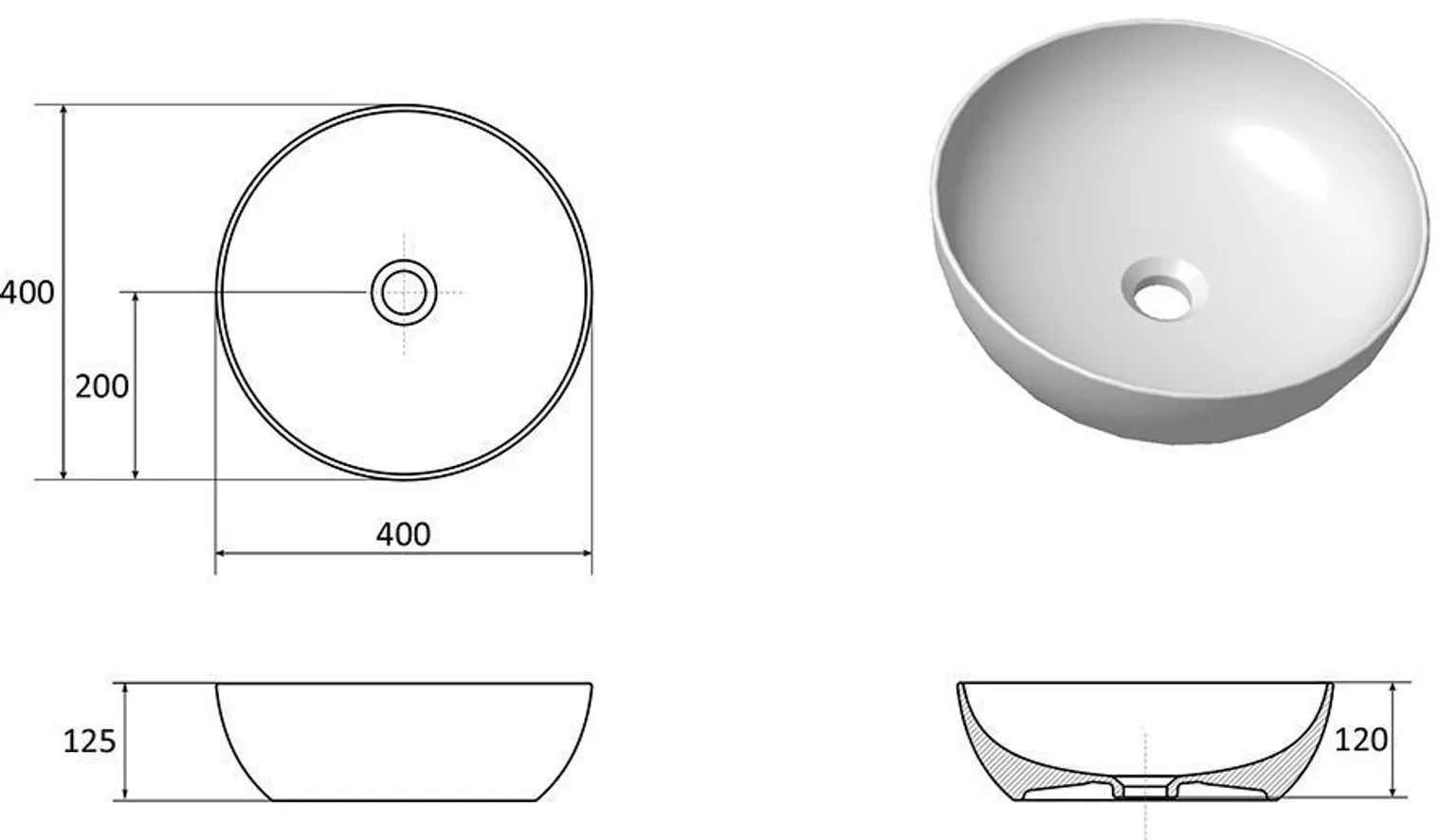 VALAMU RAVAK UNI 400 B SLIM
