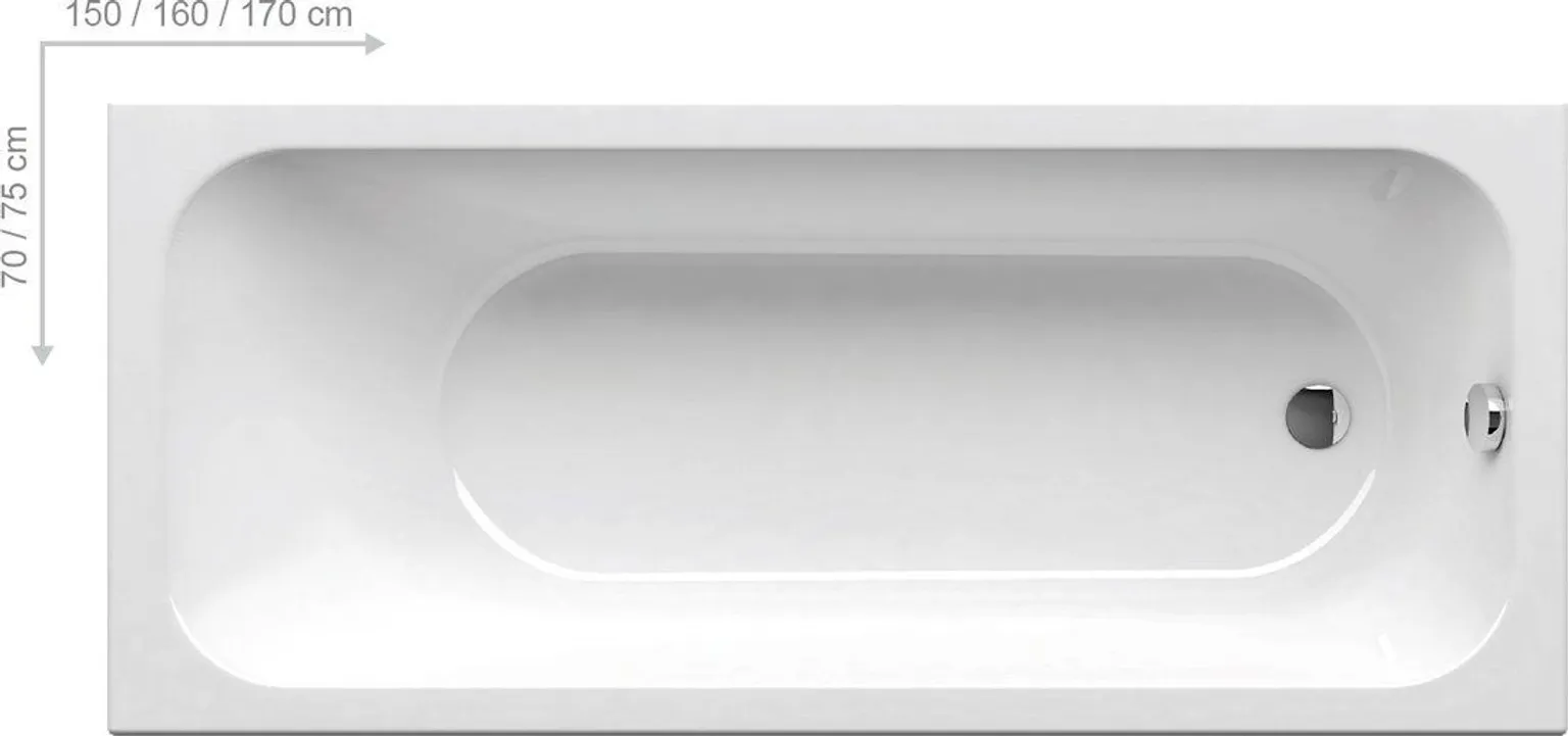 VANN RAVAK CHROME SLIM 150X70