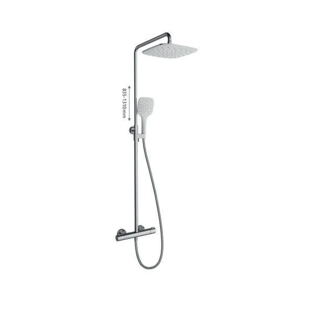 DUŠIKOMPLEKT TERMOSTAATSEGISTIGA RAVAK TE 093.01CR, KROOM