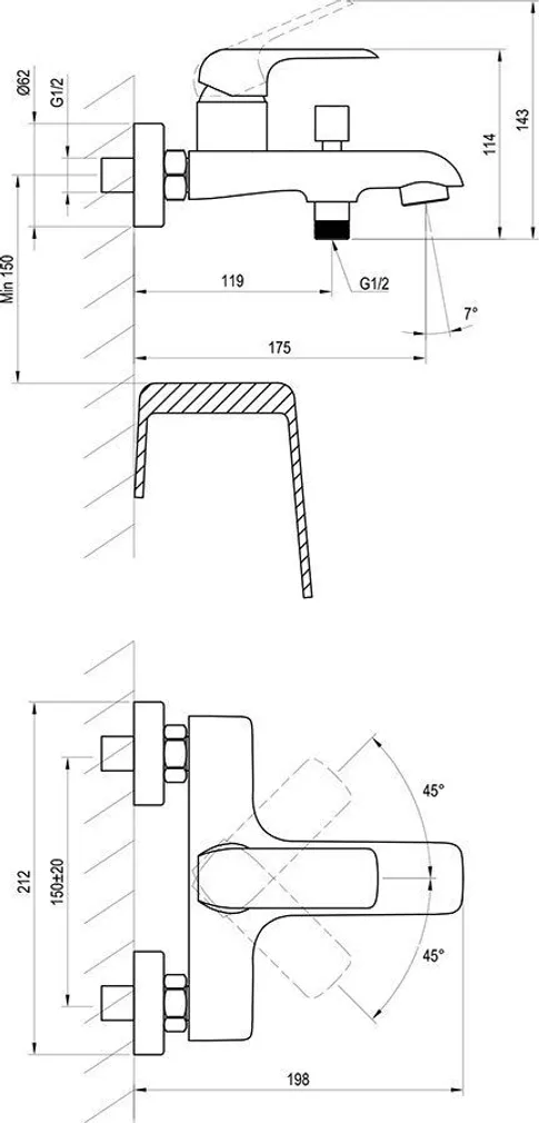 VANNISEGISTI RAVAK FLAT FL 022.20 MUST
