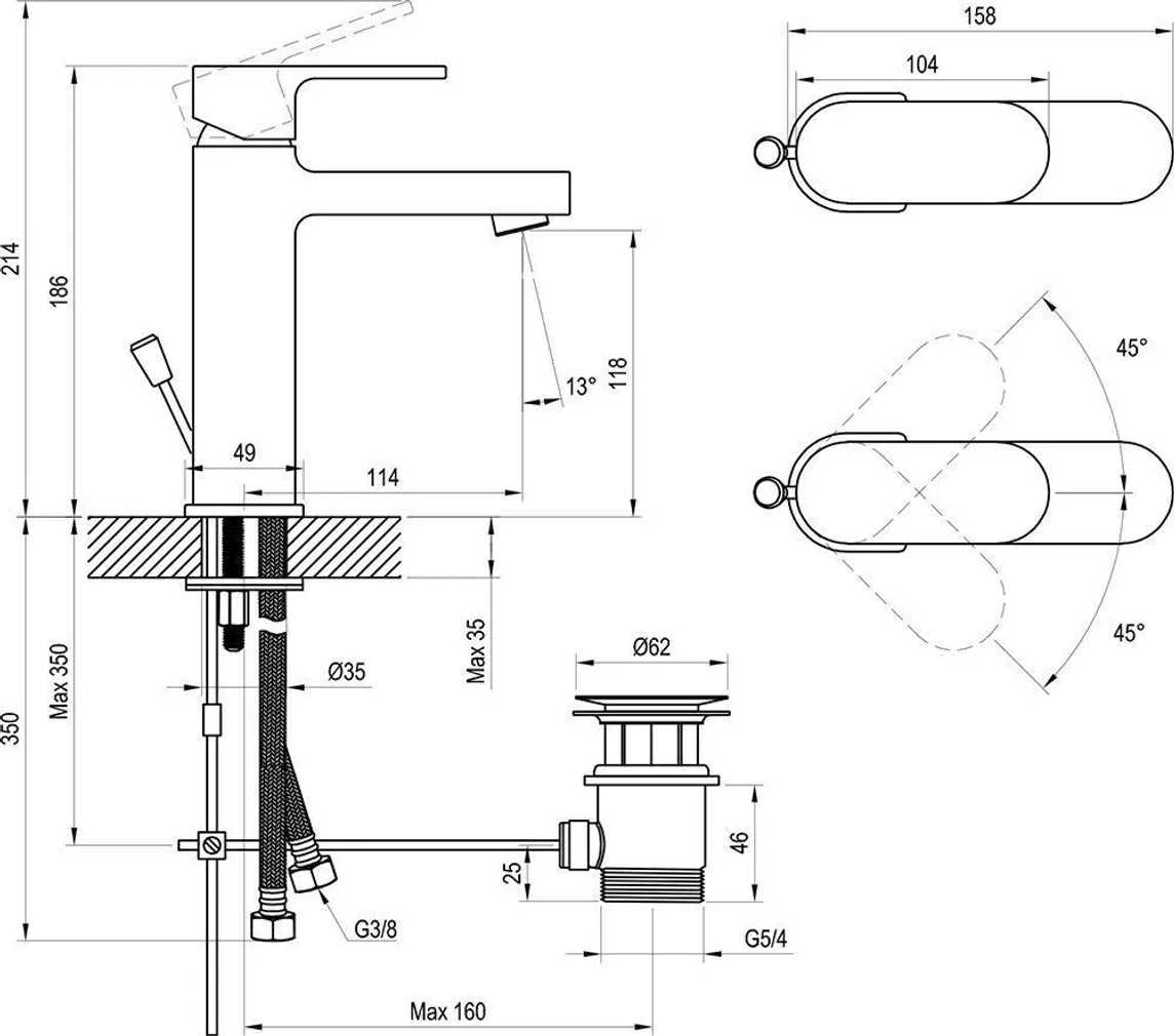 VALAMUSEGISTI RAVAK CHROME CR 013.00 KROOM