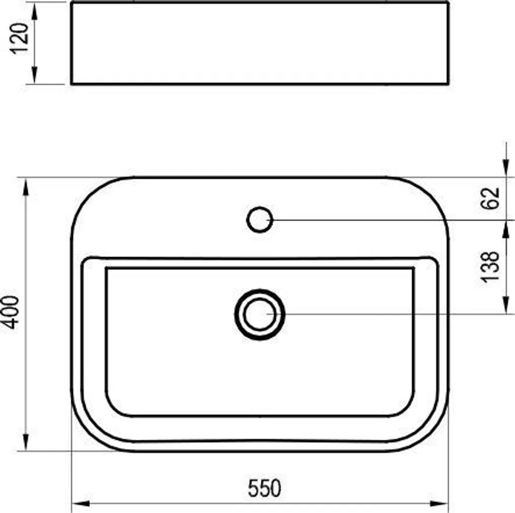 VALAMU RAVAK SLIM SHELF 550 R