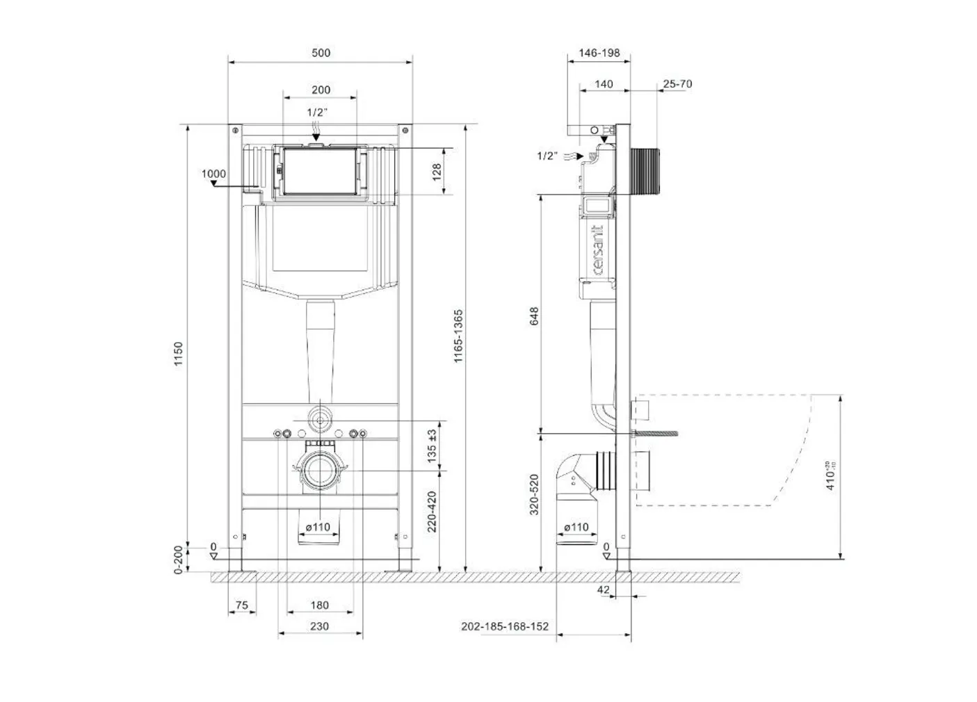 WC-RAAM CERSANIT K97-526 SYSTEM 500 MECH