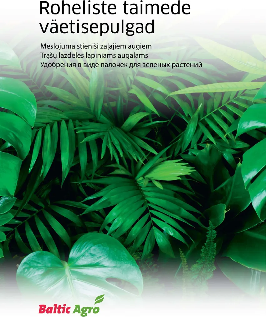 ROHELISTE TAIMEDE VÄETISEPULGAD BALTIC AGRO 20TK