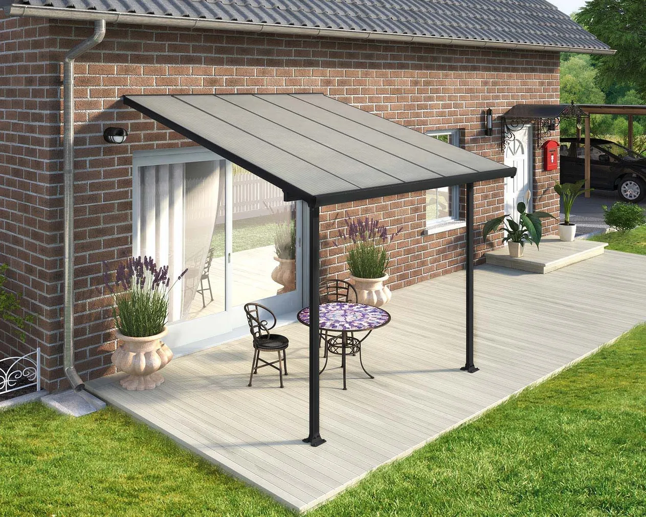 VARIKATUS TERRASSILE FERIA 3X3M HALL/KIRGAS