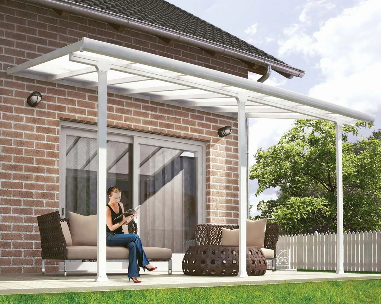 VARIKATUS TERRASSILE FERIA 3X4,25M VALGE/KIRGAS