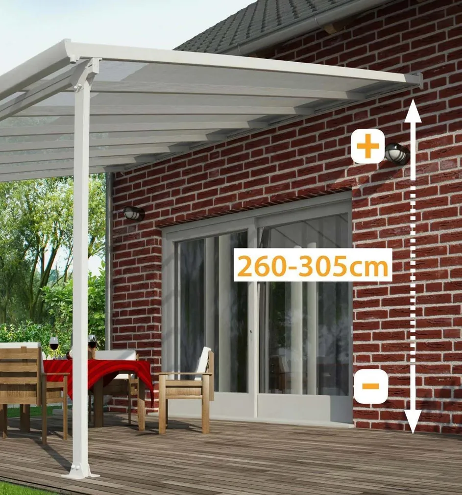 VARIKATUS TERRASSILE FERIA 3X5,46 VALGE/KIRGA