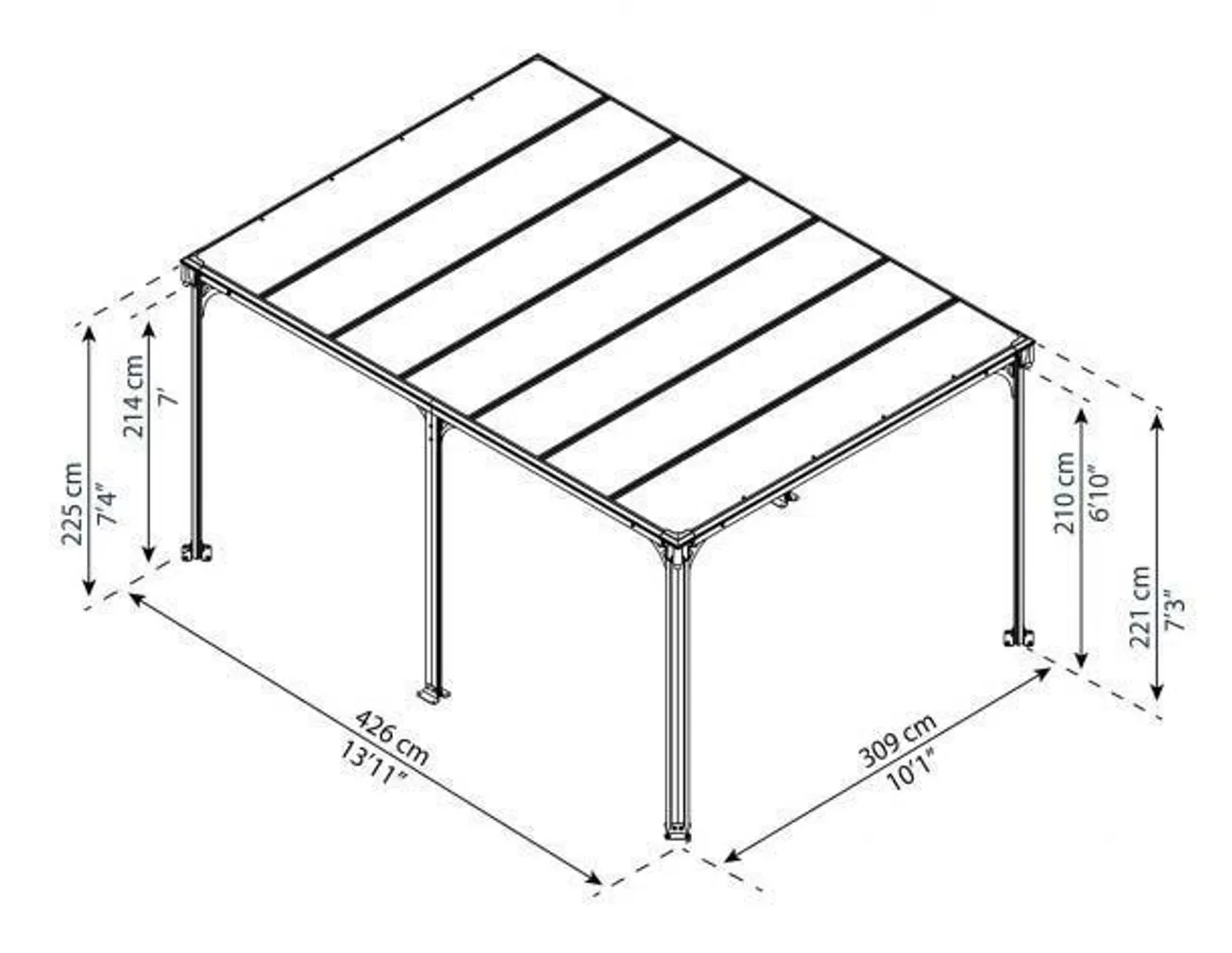VARIKATUS MILANO 4300, 309X426 CM