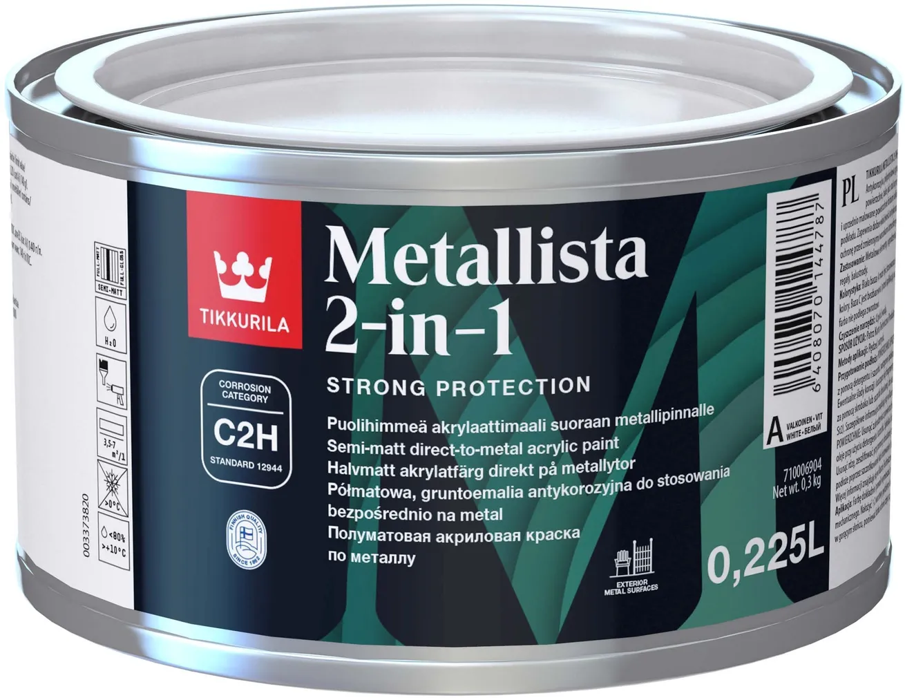 VÄRV TIKKURILA METALLISTA 2-IN-1 C 0,225L