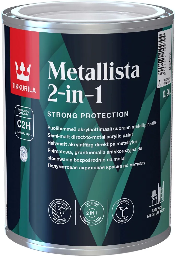 VÄRV TIKKURILA METALLISTA 2-IN-1 C 0,9L