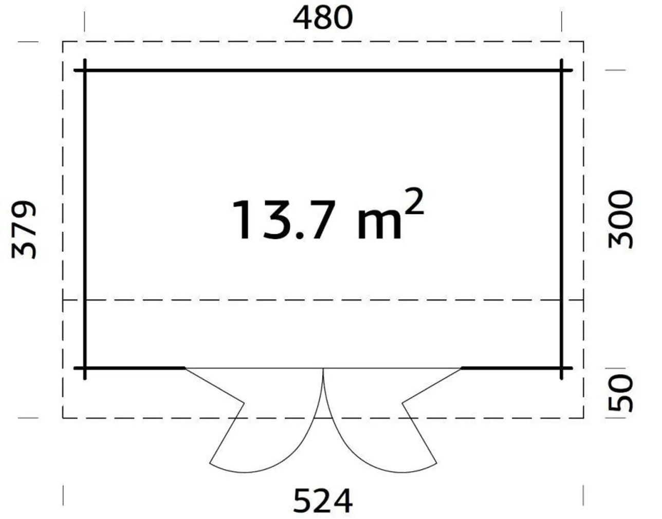 AIAMAJA PALMAKO INES 13,7M² BIFOLD