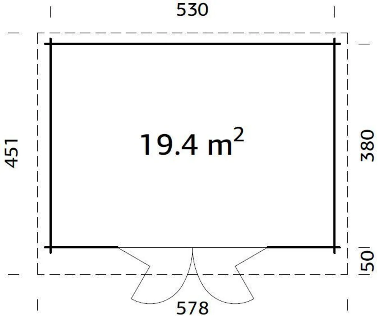 AIAMAJA PALMAKO LEA 19,4M² BIFOLD