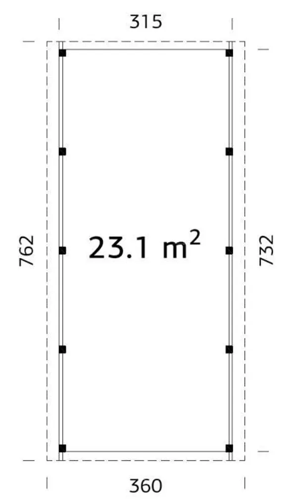 AUTOVARJUALUNE PALMAKO KARL 23,1M² KUURIGA
