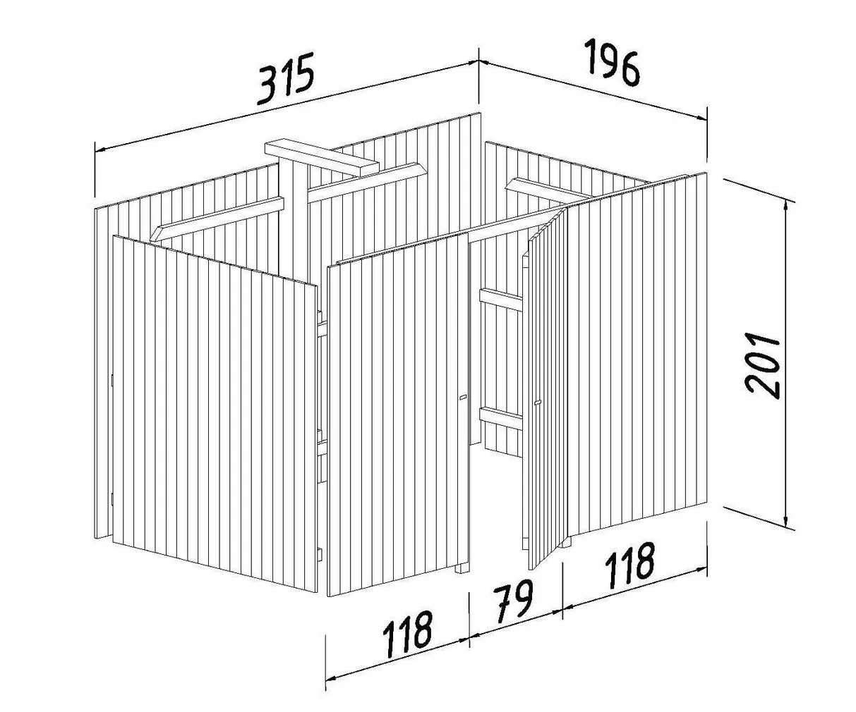 AUTOVARJUALUNE PALMAKO KARL 23,1M² KUURIGA