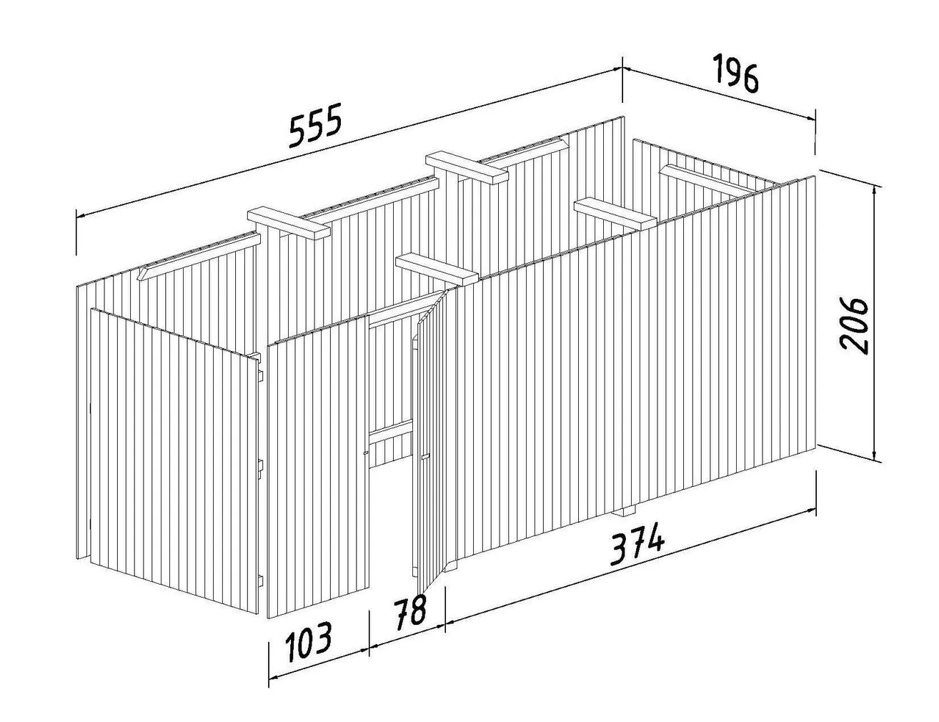 AUTOVARJUALUNE PALMAKO KARL 40,6M² KUURIGA