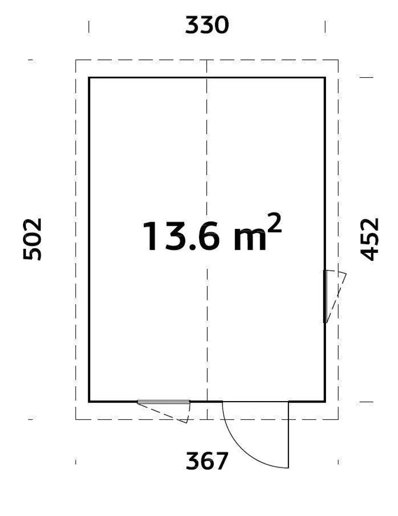 ELEMENTMAJA PALMAKO NORDIC LY 13,6M²