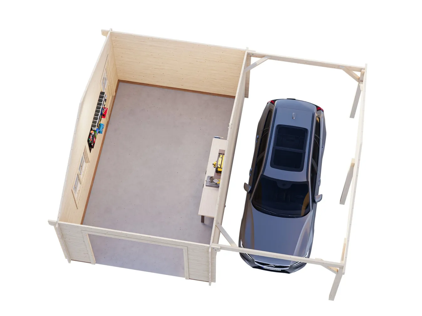 GARAAŽ PALMAKO ROGER 19,0+16,2M² ALGKOMPLEKT