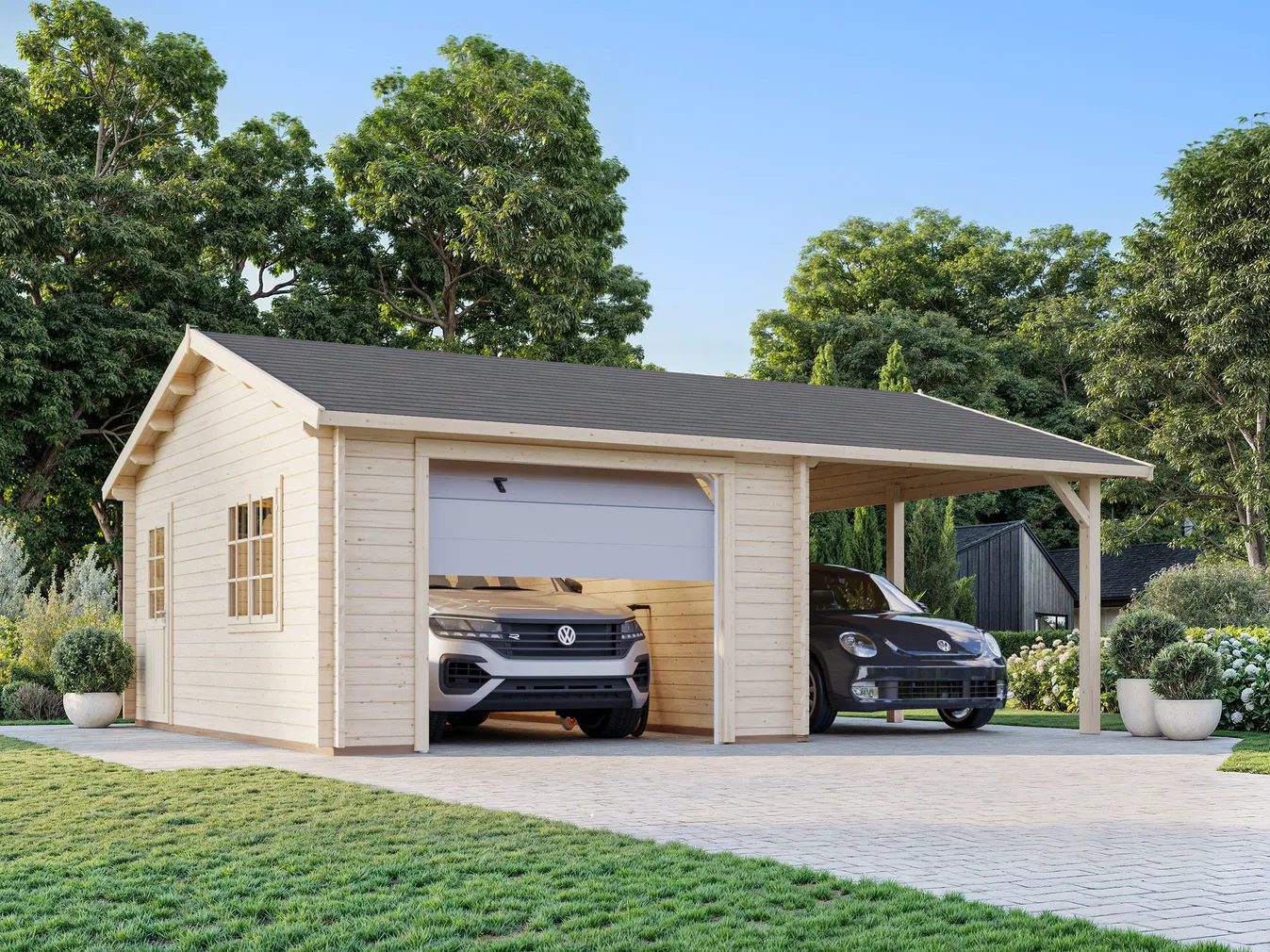 GARAAŽ PALMAKO ROGER 19,0+16,2M² SEKTSIOONUKSEGA