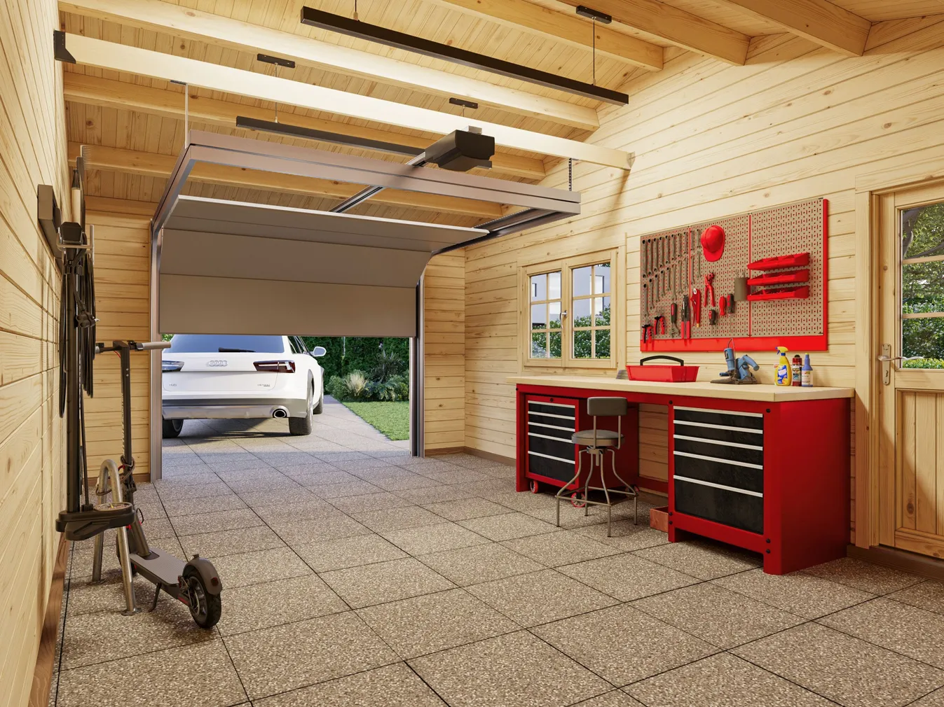 GARAAŽ PALMAKO ROGER 19,0+33,2M² SEKTSIOONUKSEGA