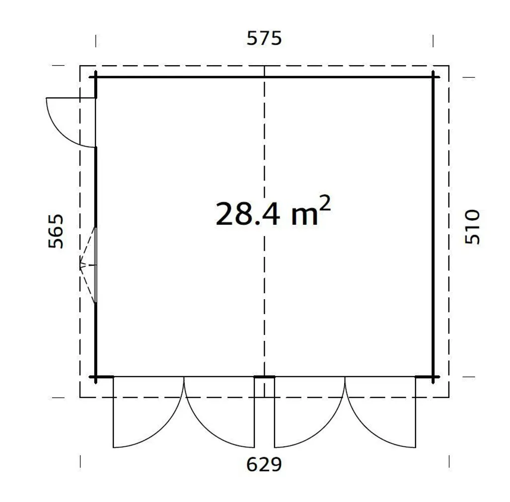 GARAAŽ PALMAKO ROGER 28,4M² PUITVÄRAVAGA
