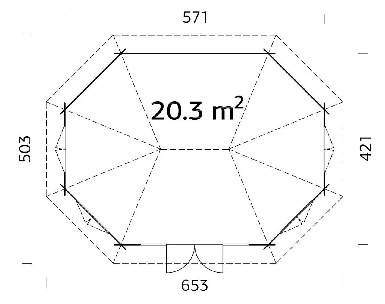 PAVILJON PALMAKO HANNA 20,3M²