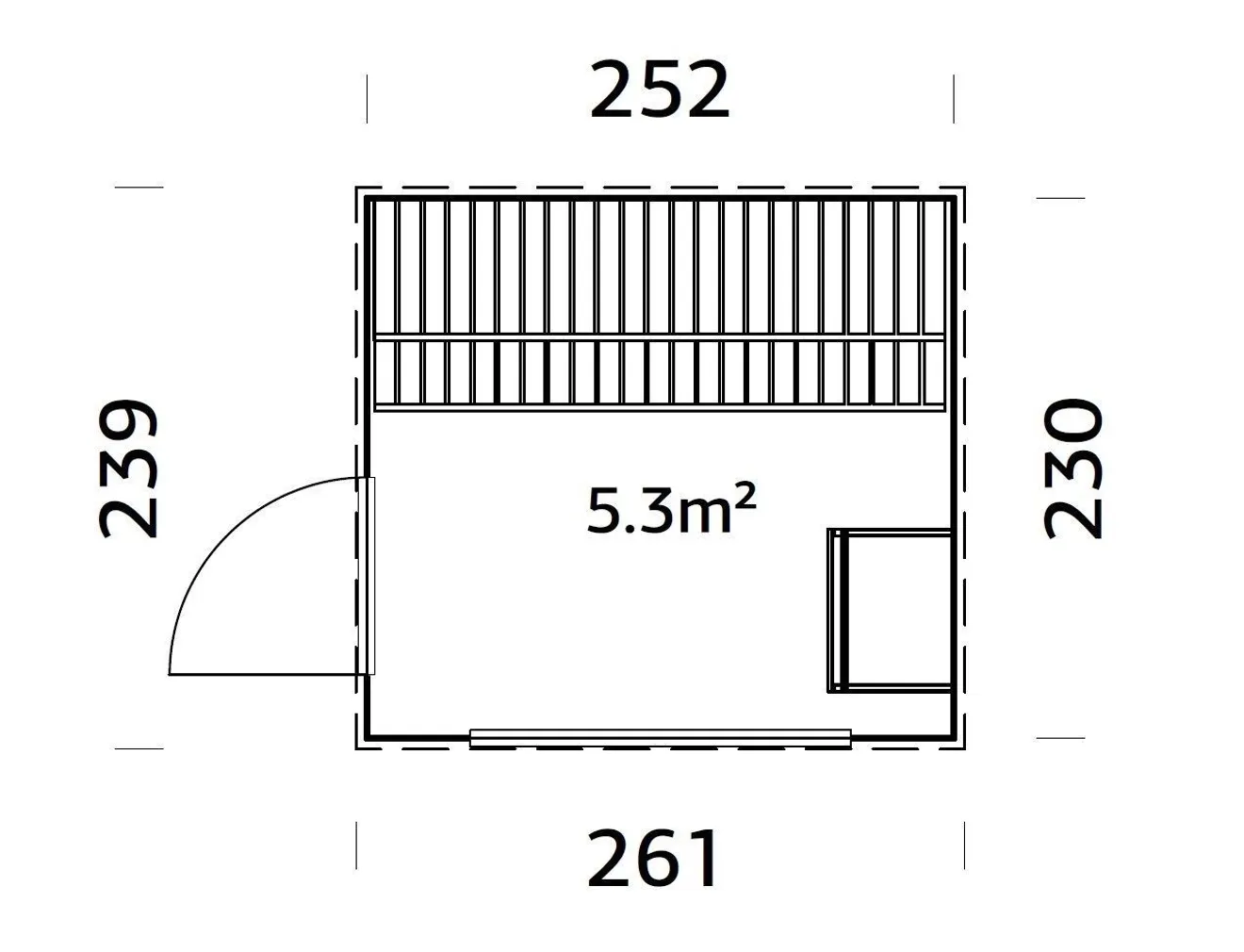 SAUNAMAJA PALMAKO GRACE SAUNA 5,3M²