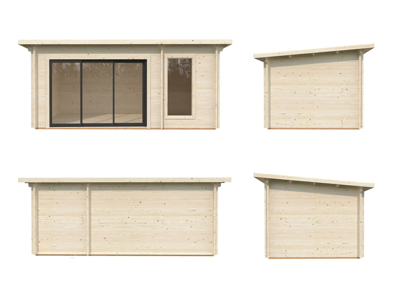 SAUNAMAJA PALMAKO SANNA 12,8M² SLIDE PLUS