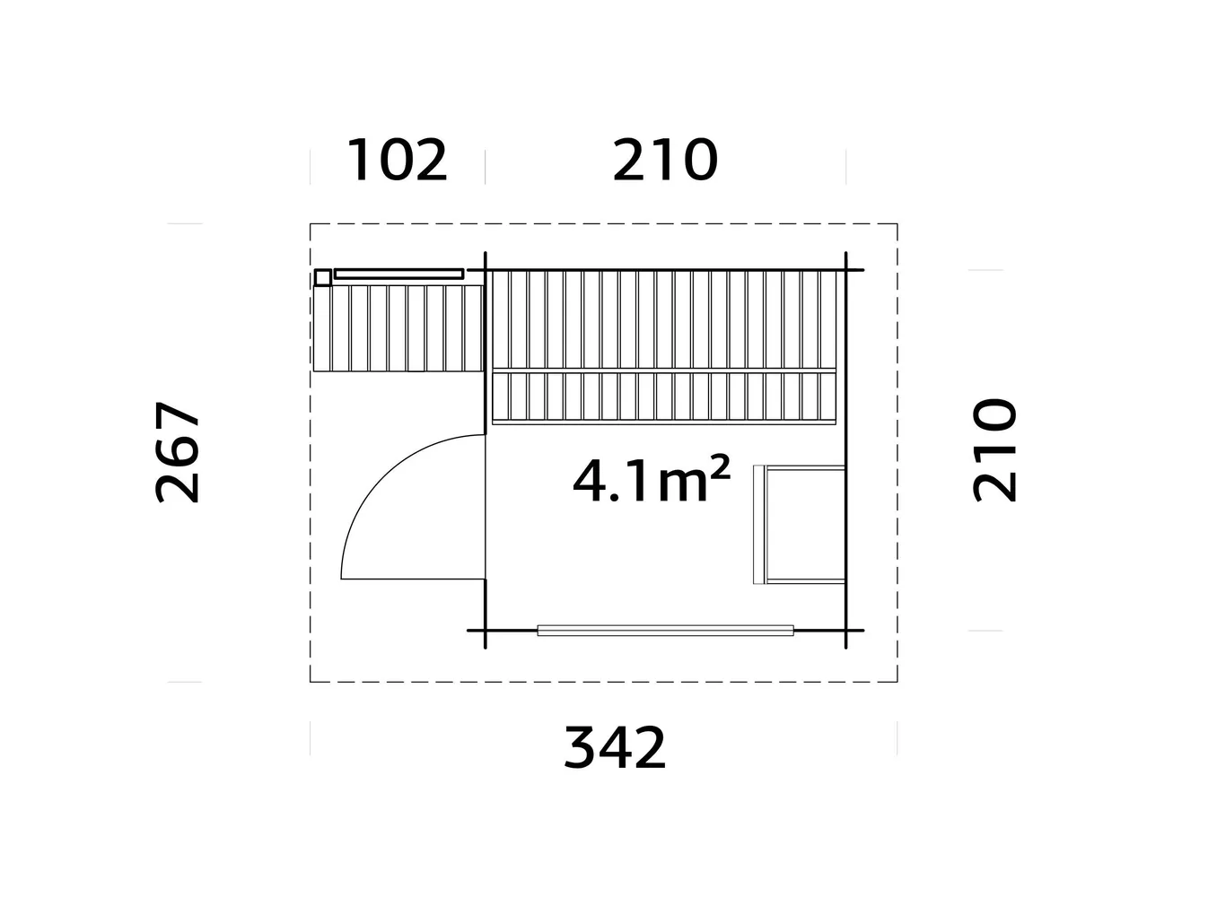 SAUNAMAJA PALMAKO SANNA 4,1M²